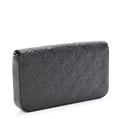 Louis Vuitton Empreinte Pochette Felicie Chain Wallet Black 4 of 12