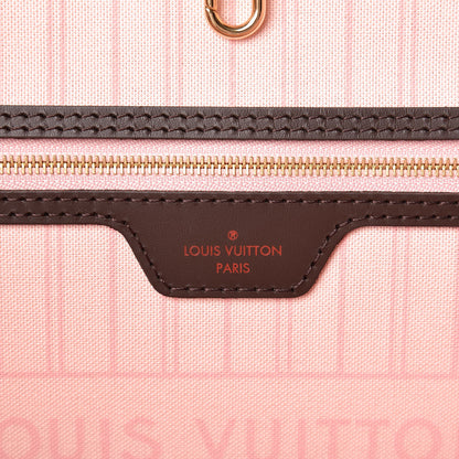 Louis Vuitton Damier Ebene Neo Neverfull MM Rose Ballerine 6 of 11