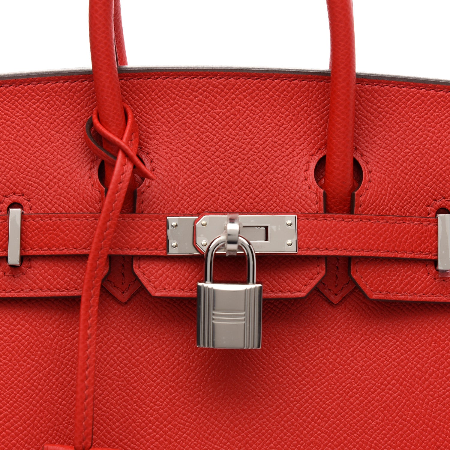 Hermes Epsom Birkin Sellier 25 Rouge De Coeur 8 of 11