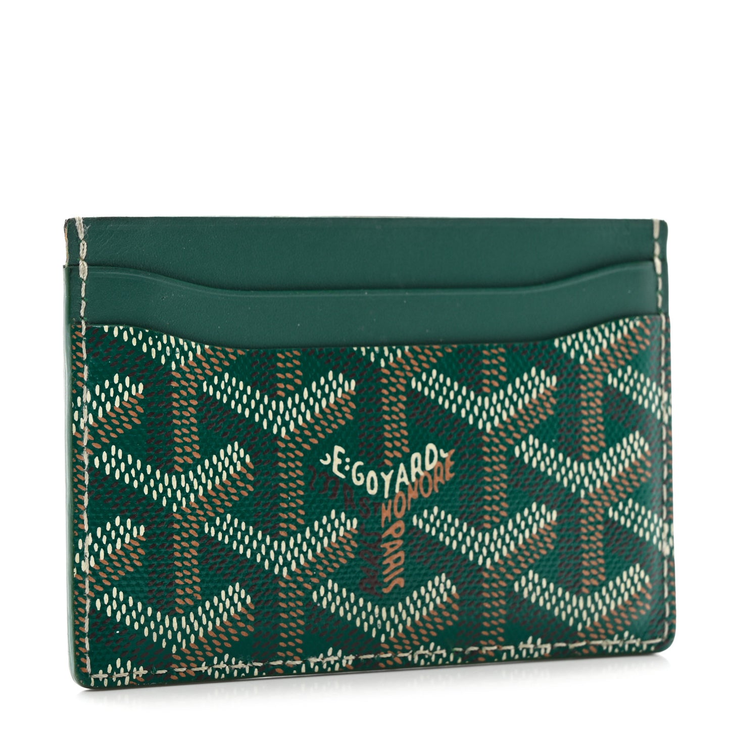 Goyardine Saint Sulpice Card Holder Green