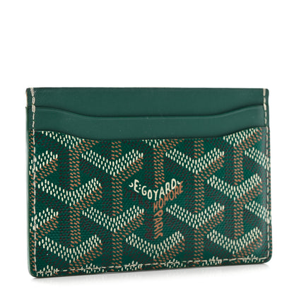 Goyard Goyardine Saint Sulpice Card Holder Green 3 of 9