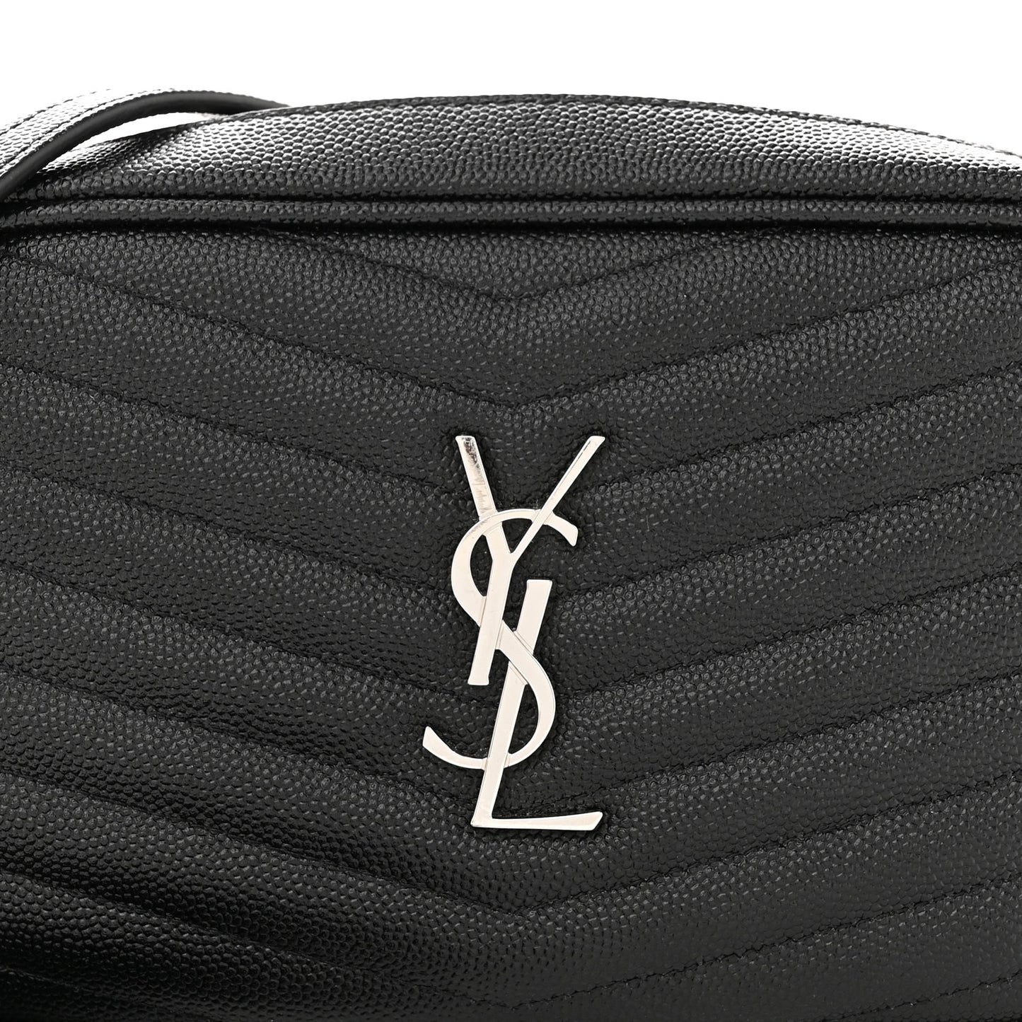 Grain De Poudre Matelasse Monogram Mini Lou Camera Bag Black