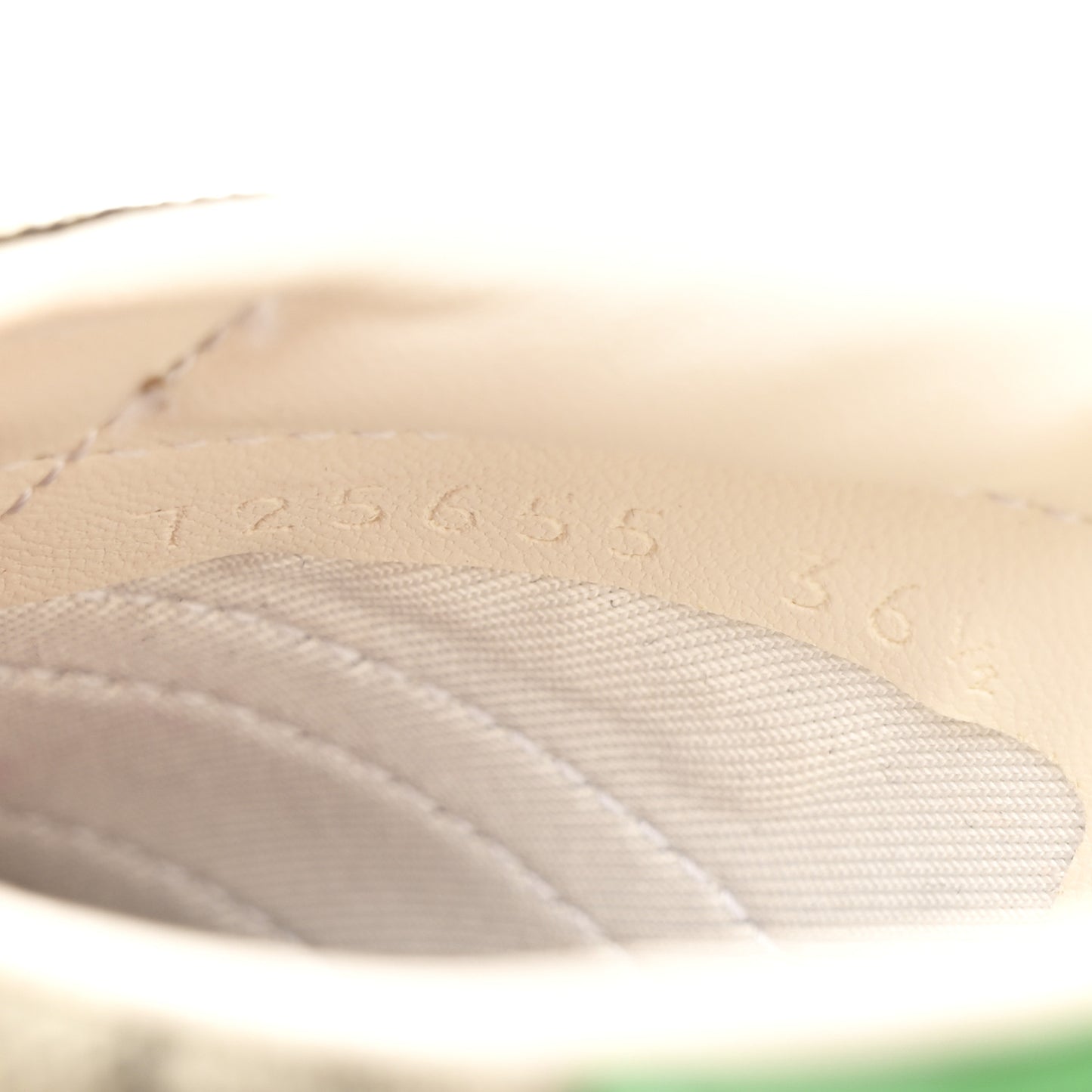 X ADIDAS GG Supreme Monogram Gazelle Wedge Sneakers 36.5 Beige Ebony Off White New Shamarock