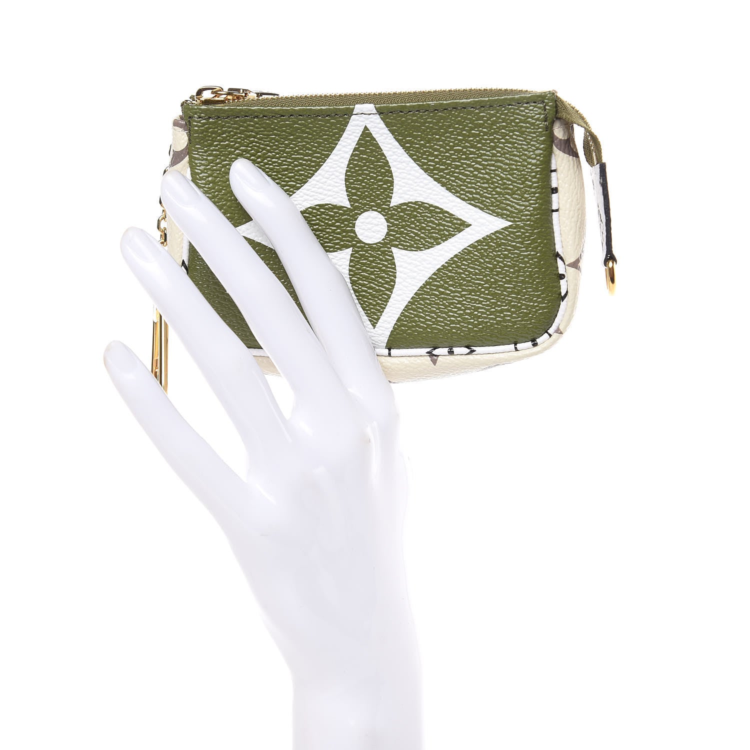 Louis Vuitton Monogram Giant Micro Pochette Accessories Kaki White 2 of 8
