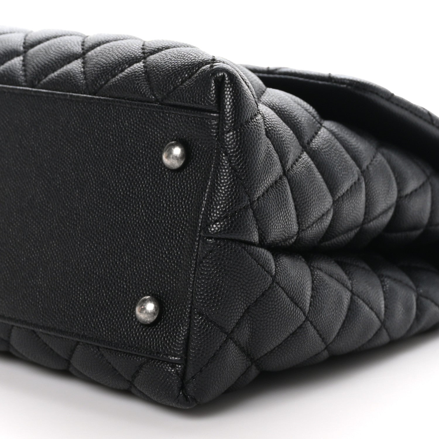 Chanel Caviar Quilted Medium Coco Handle Flap Black 9 of 9
