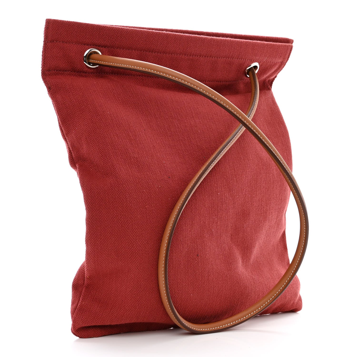 Hermes Canvas Swift Aline Grooming Bag Rouge H Gold 3 of 9