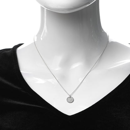 David Yurman 18K White Gold Diamond Cable Collectibles Pave Charm Pendant Necklace 2 of 6