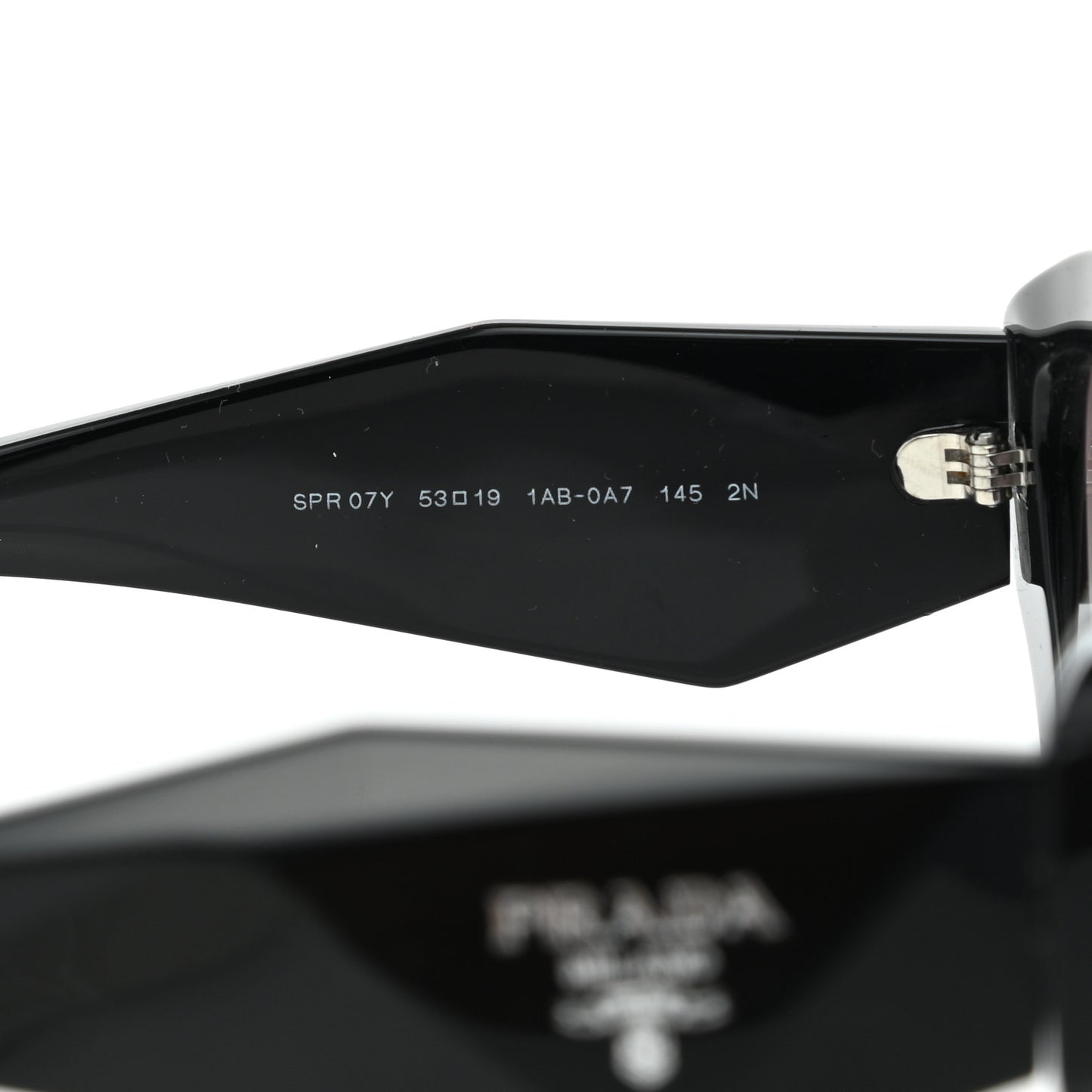 Acetate Symbole Sunglasses SPR 07Y Black