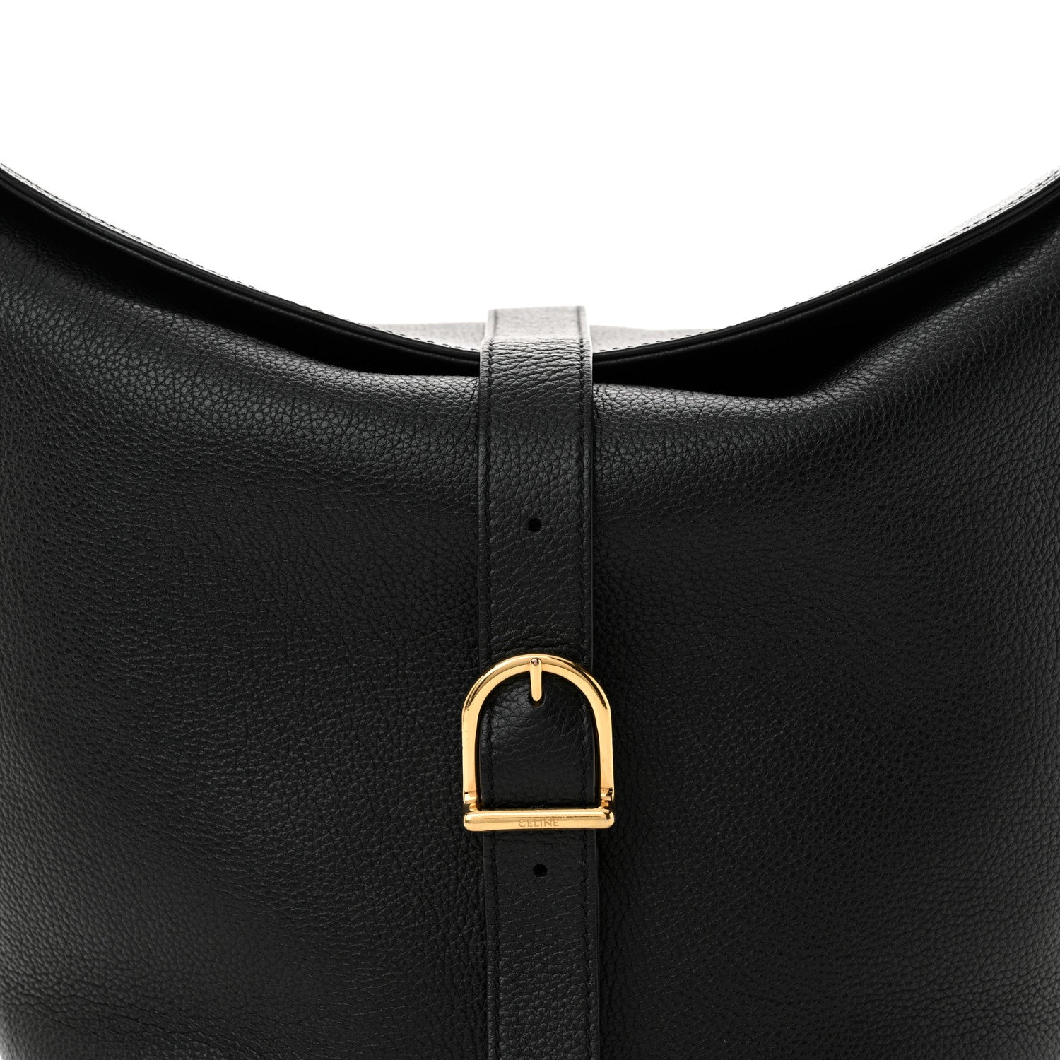 Celine Soft Grained Calfskin Medium Bucket Bag Black 8 of 15