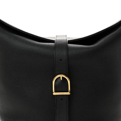 Celine Soft Grained Calfskin Medium Bucket Bag Black 8 of 15