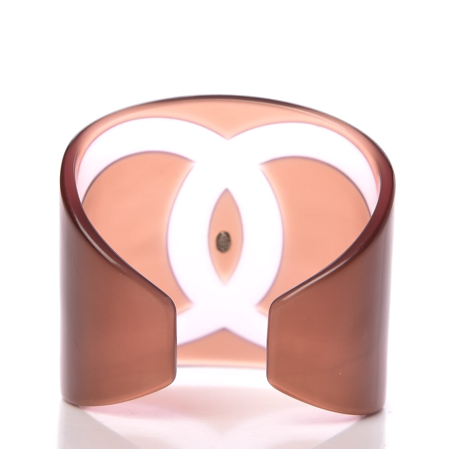 Chanel Resin CC Wide Cuff 4 of 4