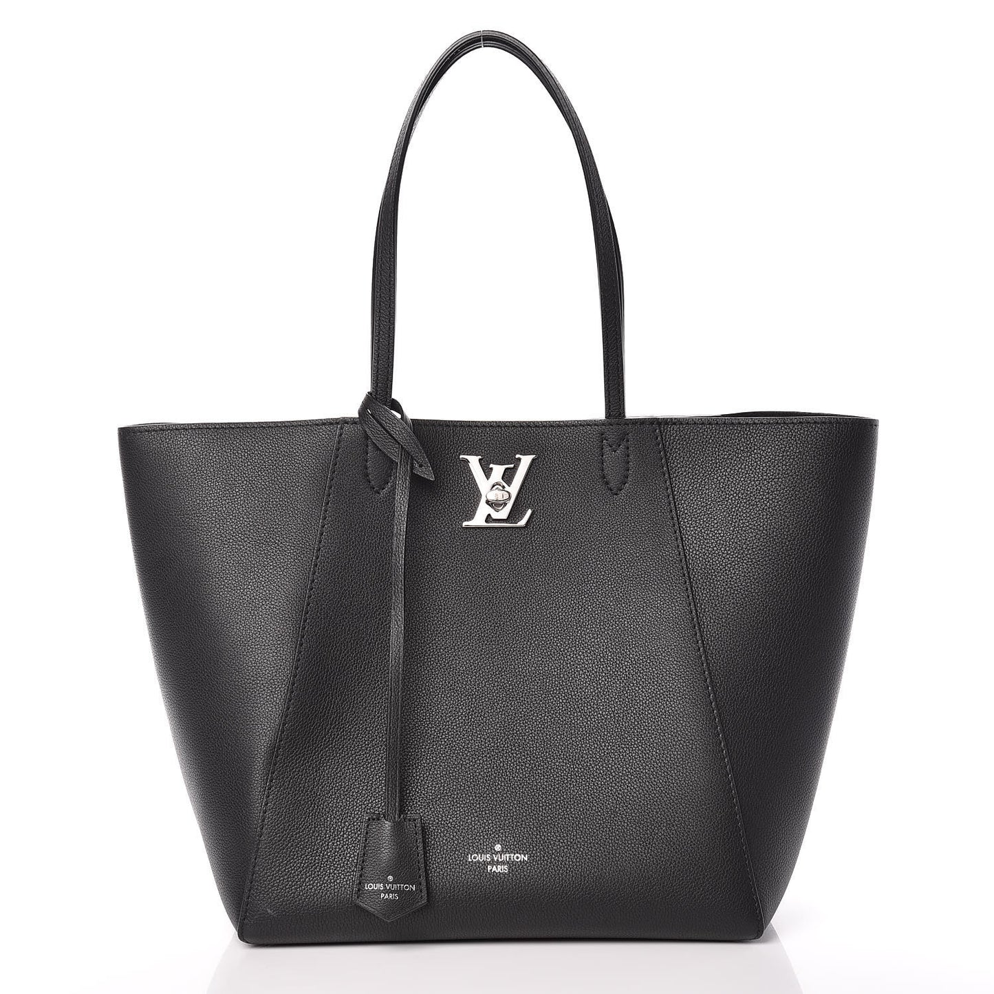 Calfskin Lockme Cabas Black