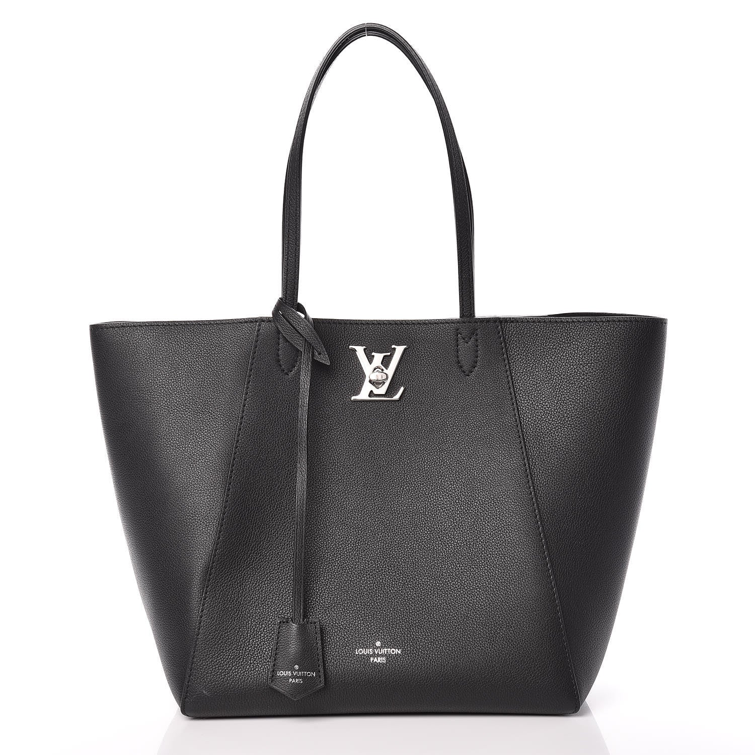 Louis Vuitton Calfskin Lockme Cabas Black 1 of 8