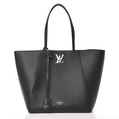 Louis Vuitton Calfskin Lockme Cabas Black 1 of 8