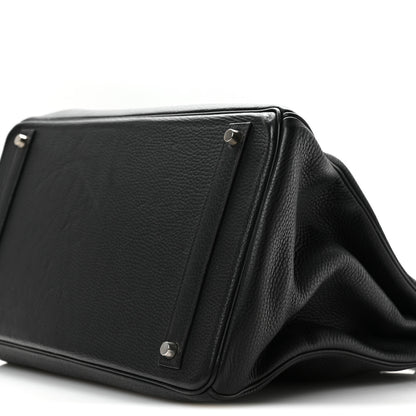 Hermes Taurillon Clemence Birkin 40 Black 10 of 11