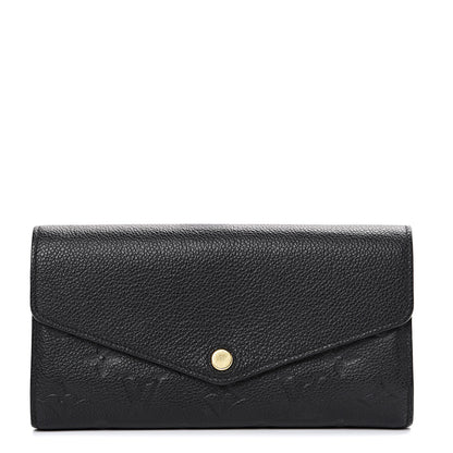 Louis Vuitton Empreinte Sarah Wallet NM Black 1 of 9