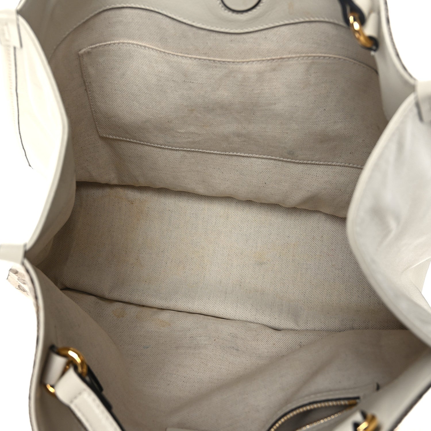 Gucci Monogram New Sakai Calfskin Lux Horsebit 1955 Tote Beige Ebony Mystic White 5 of 10