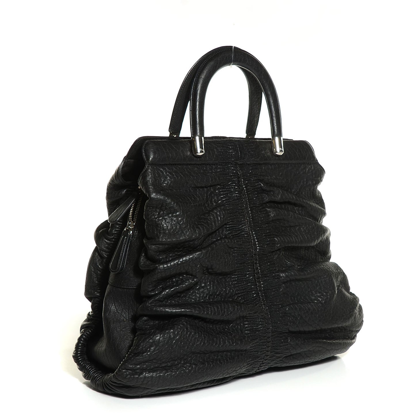 Lambskin Large Karenina Tote Black
