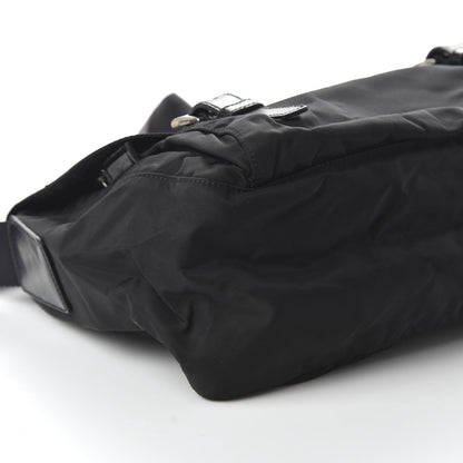 Prada Nylon Vela Messenger Bag Black 6 of 9