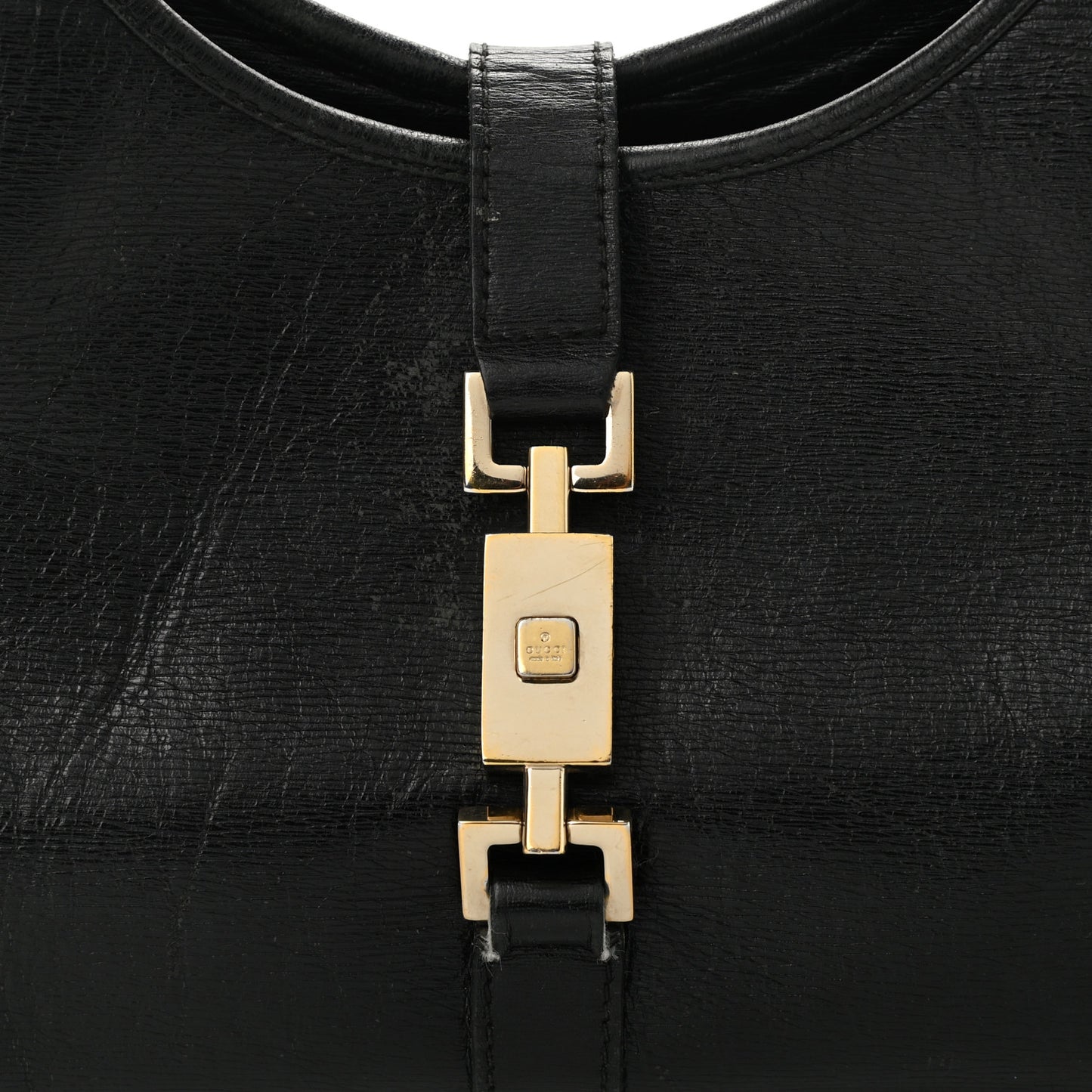 Calfskin Bardot Shoulder Bag Black