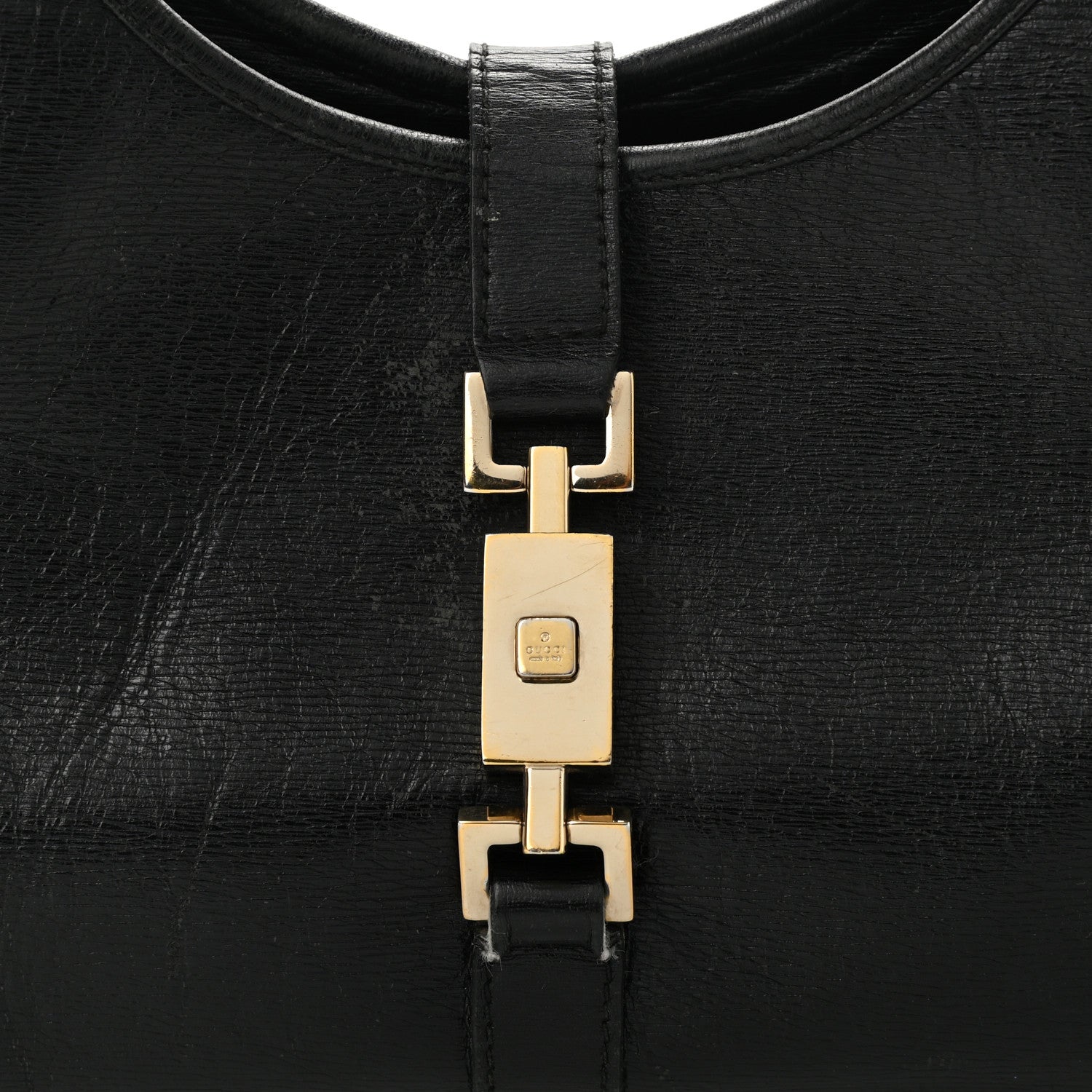 Gucci Calfskin Bardot Shoulder Bag Black 10 of 19