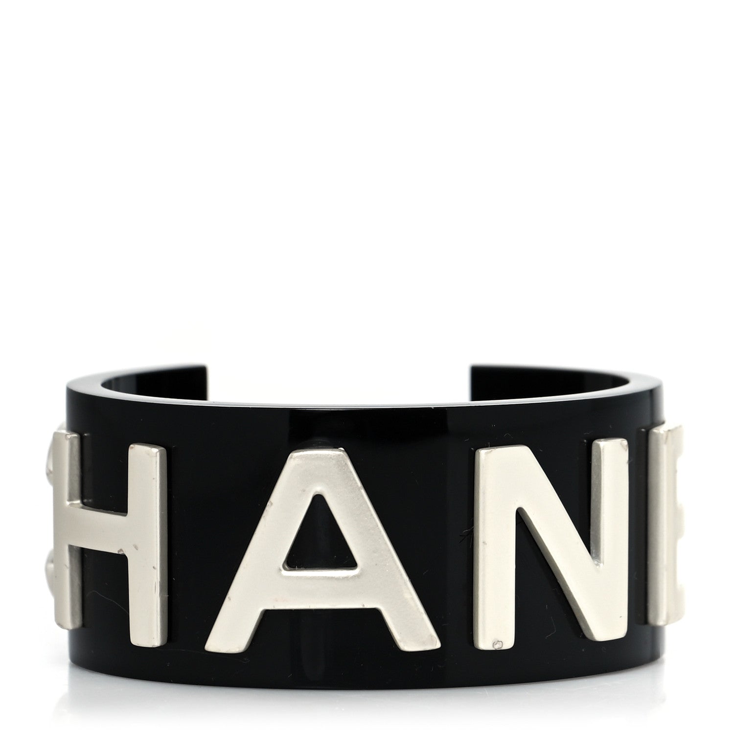 Chanel Resin Metal Cuff Black 1 of 4