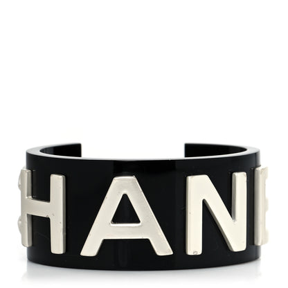 Chanel Resin Metal Cuff Black 1 of 4