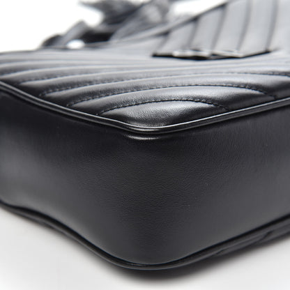 Saint Laurent Calfskin Matelasse Monogram Lou Camera Bag Black 9 of 10