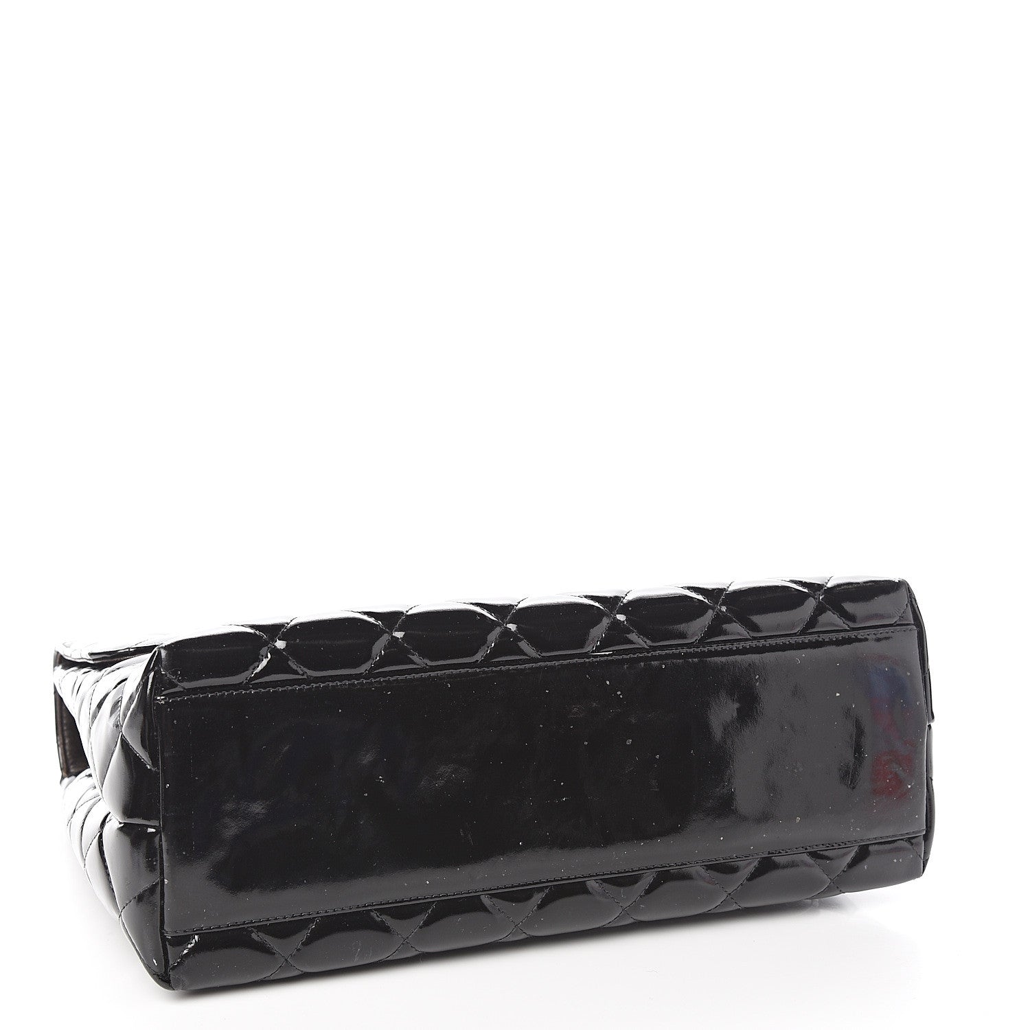 Chanel Patent Quilted Jumbo Kelly Flap Black 3 of 15