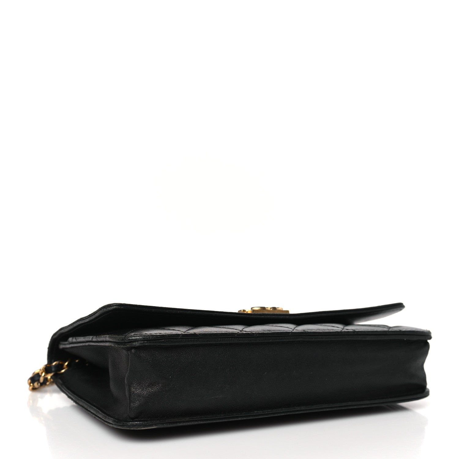 Chanel Lambskin Quilted Boy Wallet On Chain WOC Black 4 of 11