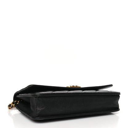 Chanel Lambskin Quilted Boy Wallet On Chain WOC Black 4 of 11