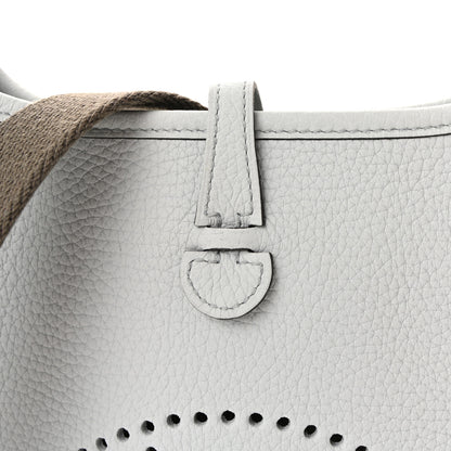 Hermes Taurillon Clemence Amazone Evelyne TPM Gris Perle Etain 7 of 9