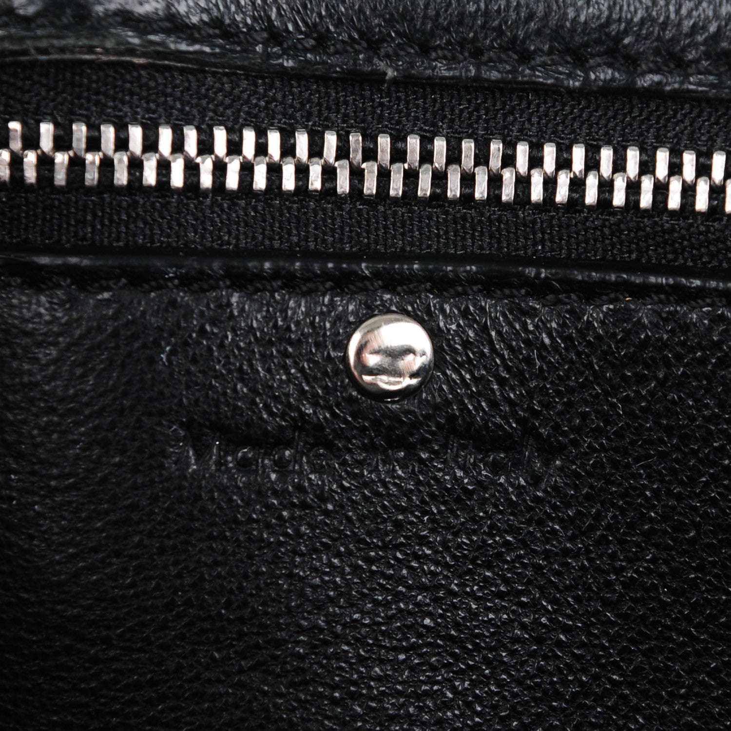 Celine Textured Calfskin Medium Bi-Color Edge Shoulder Bag Black 8 of 10