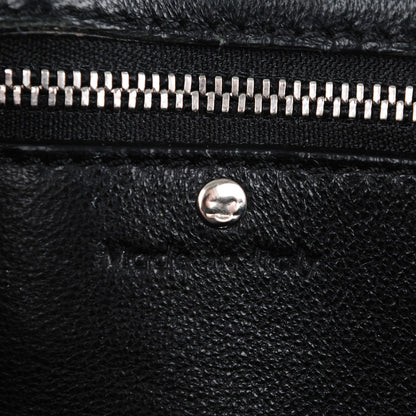 Celine Textured Calfskin Medium Bi-Color Edge Shoulder Bag Black 8 of 10