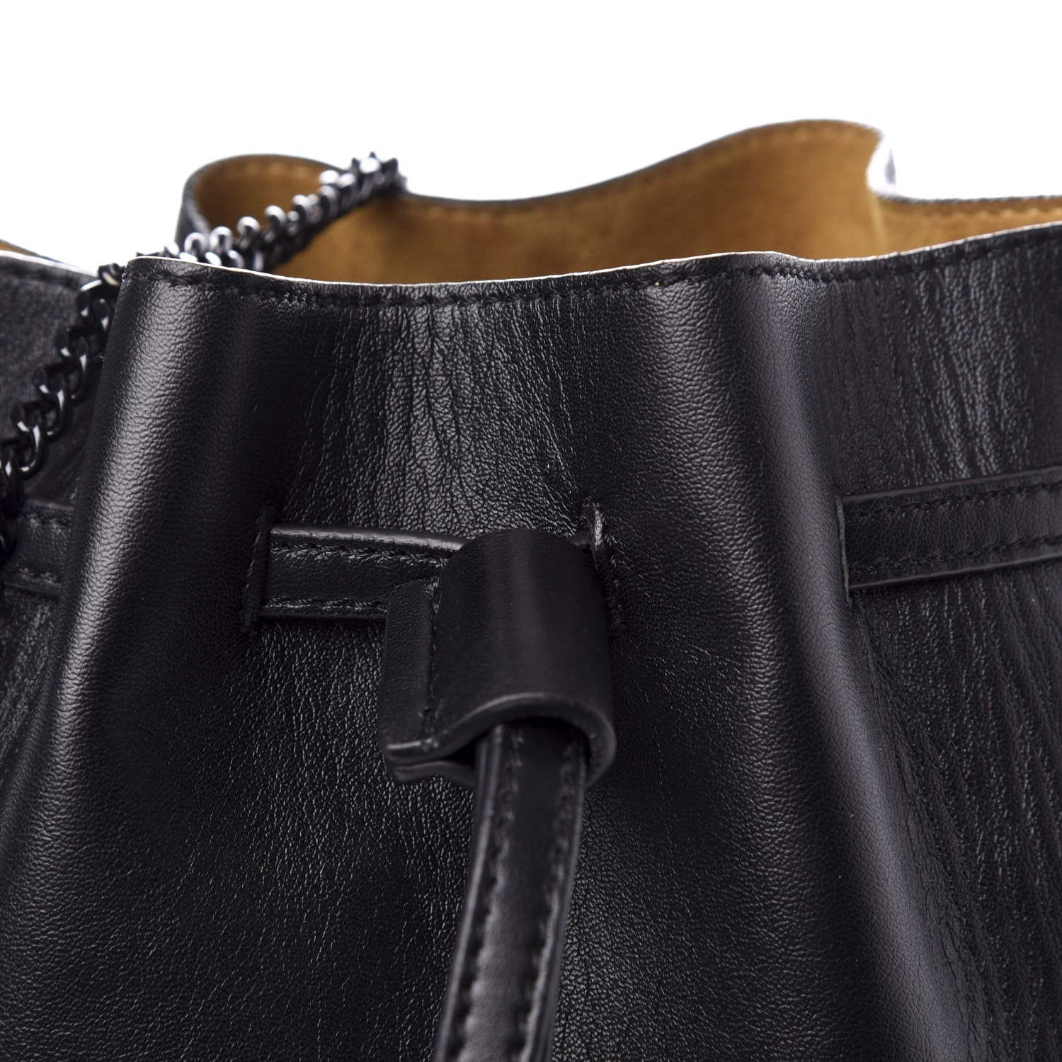 Stella McCartney Eco Alter Nappa Falabella Bucket Bag Black 9 of 9