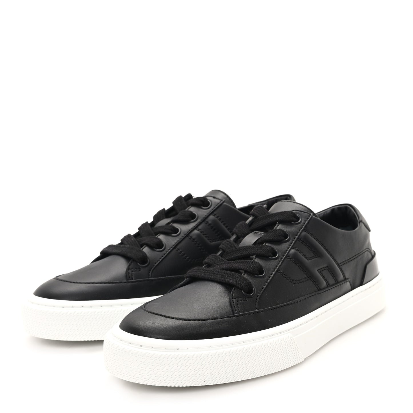 Calfskin Deep Sneakers 35.5 Black