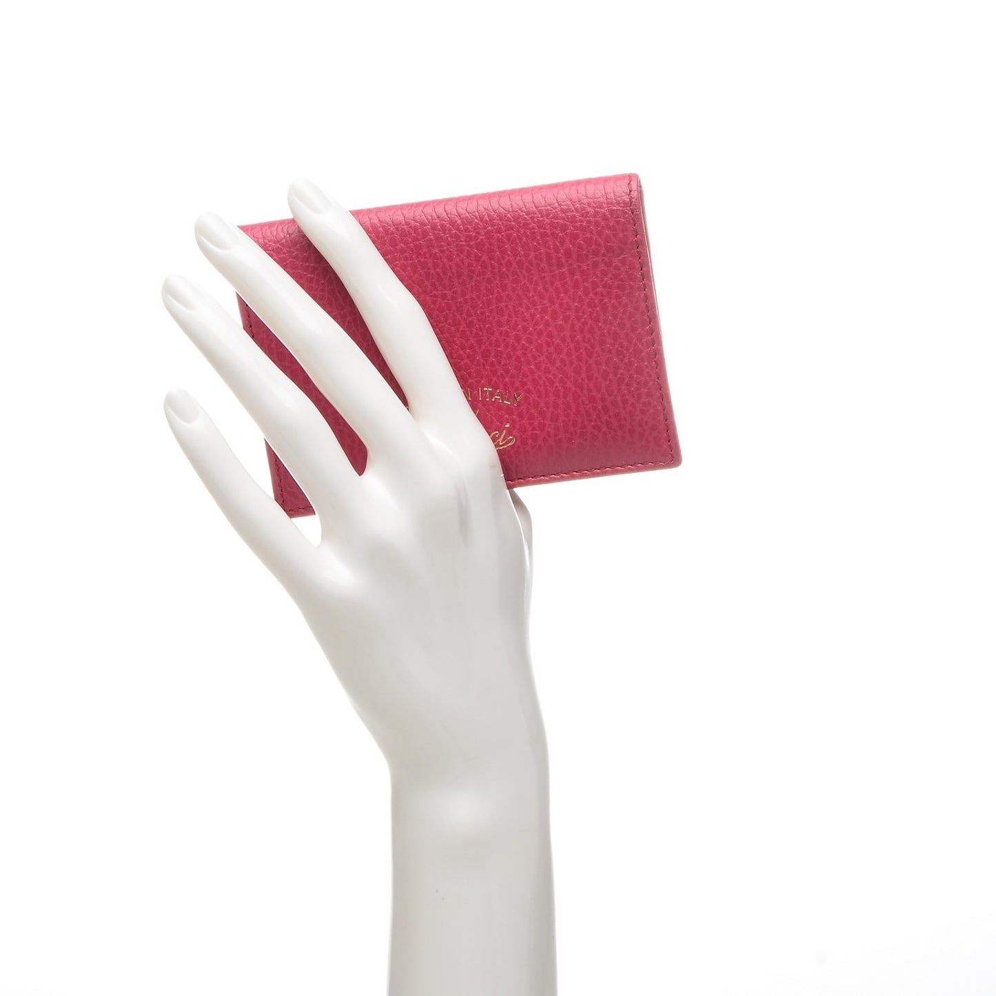 Dollar Calfskin Swing Train Pass Card Case Blossom