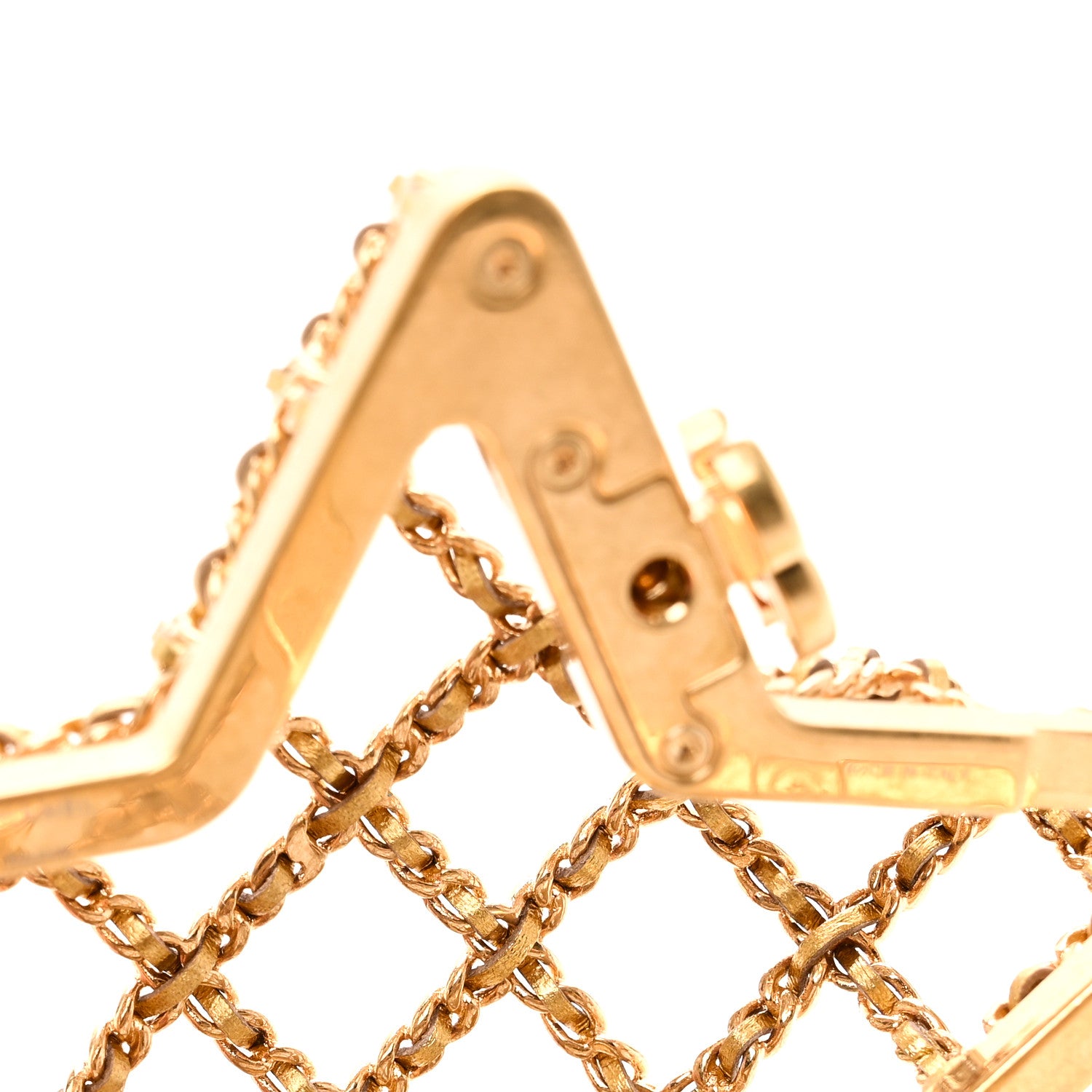 CHANELノベルティ二つ折り財布ゴールド金具 Chanel 22P Golden Gold CC Logo Quilted Classic O Credit Card