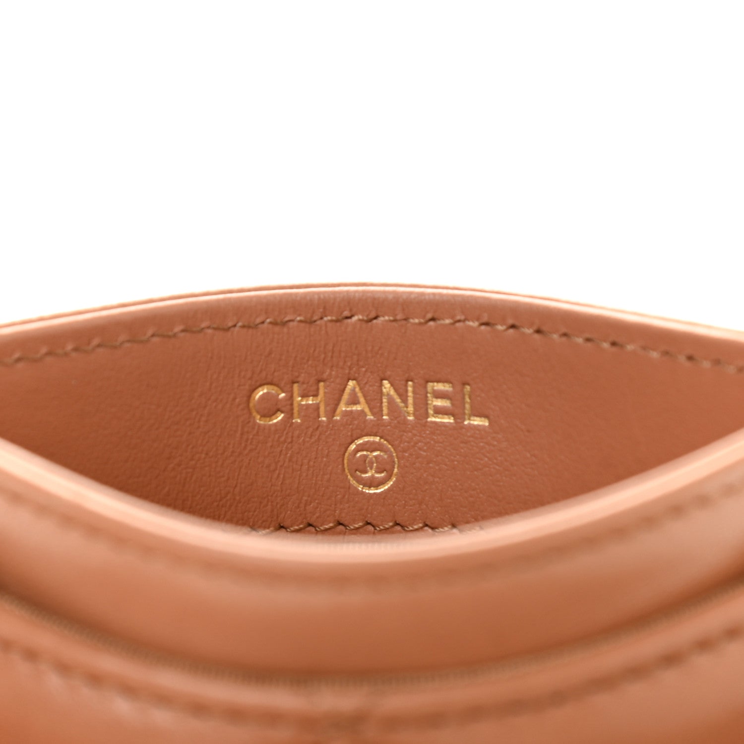 Chanel Lambskin Quilted Chanel 19 Card Holder Brown 6 of 8