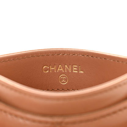 Chanel Lambskin Quilted Chanel 19 Card Holder Brown 6 of 8