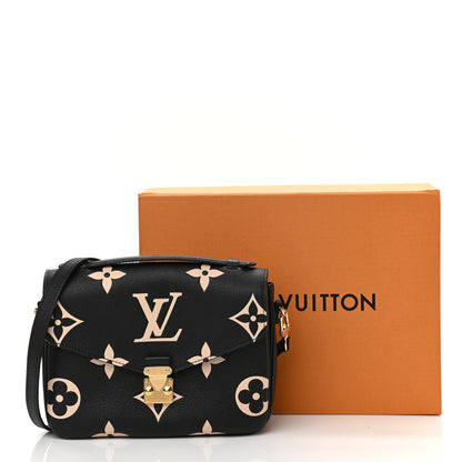 Louis Vuitton Empreinte Monogram Giant Pochette Metis Black Beige 11 of 11