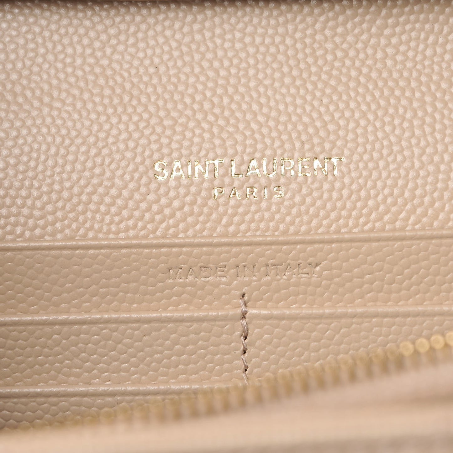 Grain De Poudre Matelasse Chevron Monogram Chain Wallet Nude Powder