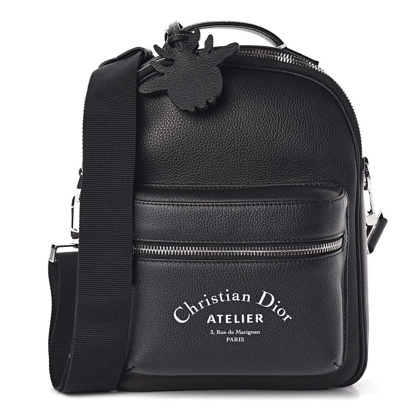 Christian Dior Grained Calfskin Mini Rider Backpack Black 445450 – FASHIONPHILE