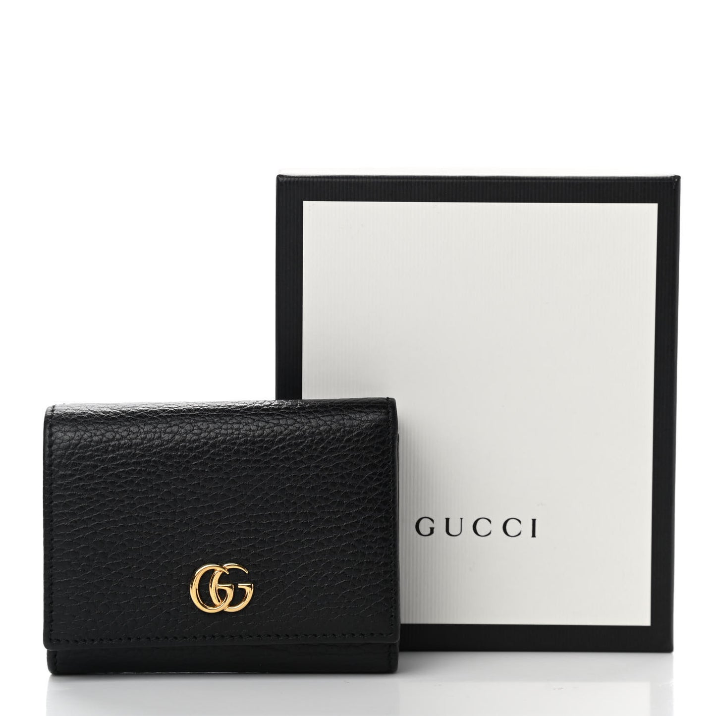 Dollar Calfskin GG Marmont Wallet Black