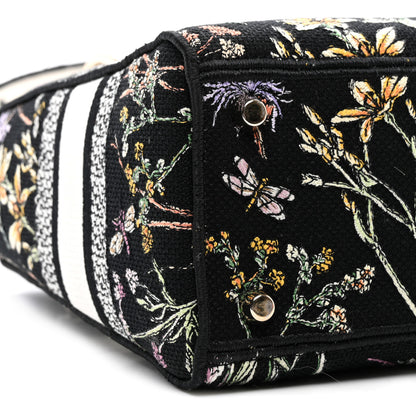 Christian Dior Canvas Embroidered Herbarium Medium Lady D-Lite Black Multicolor 9 of 10