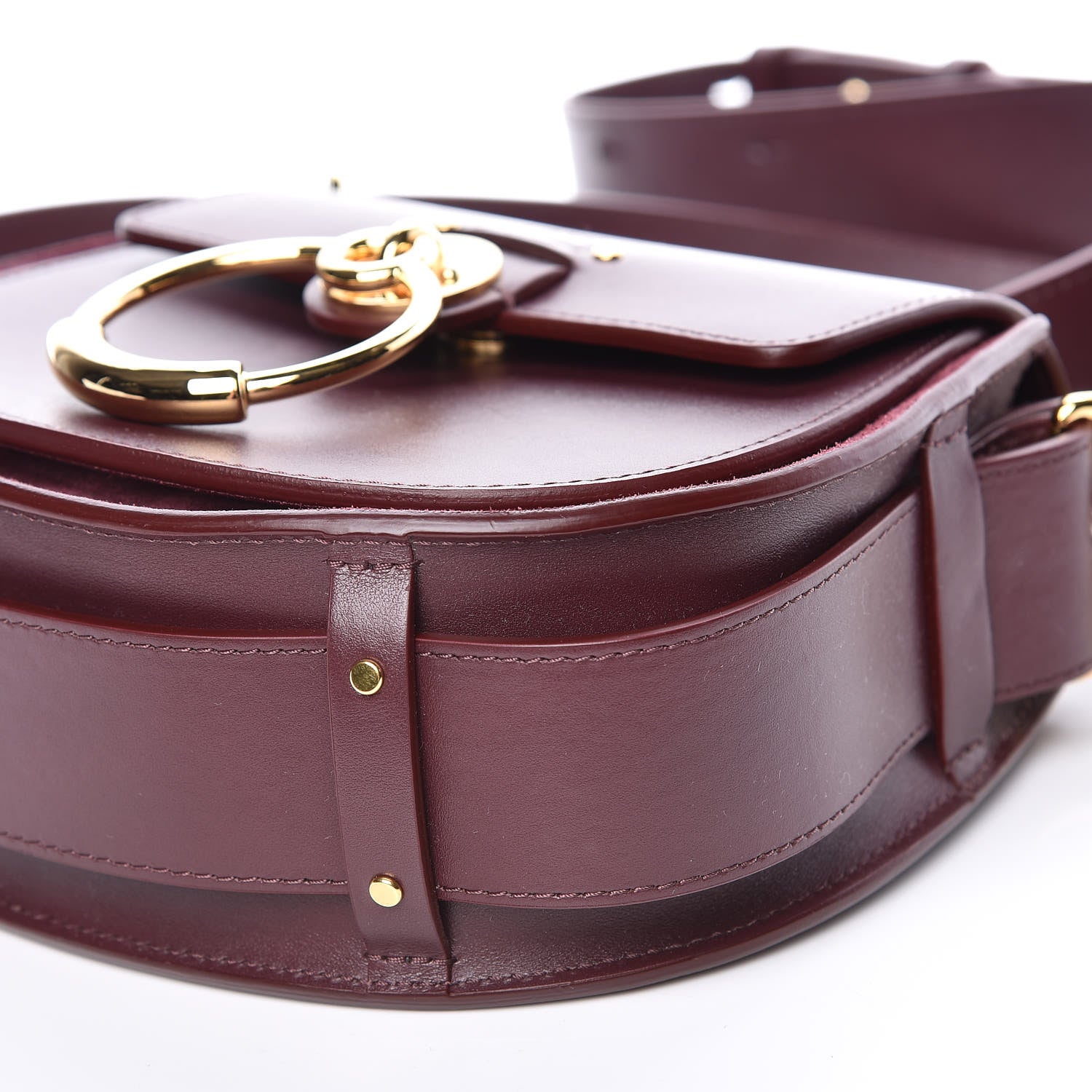 Chloe Calfskin Small Tess Bag Burnt Brown 9 of 12