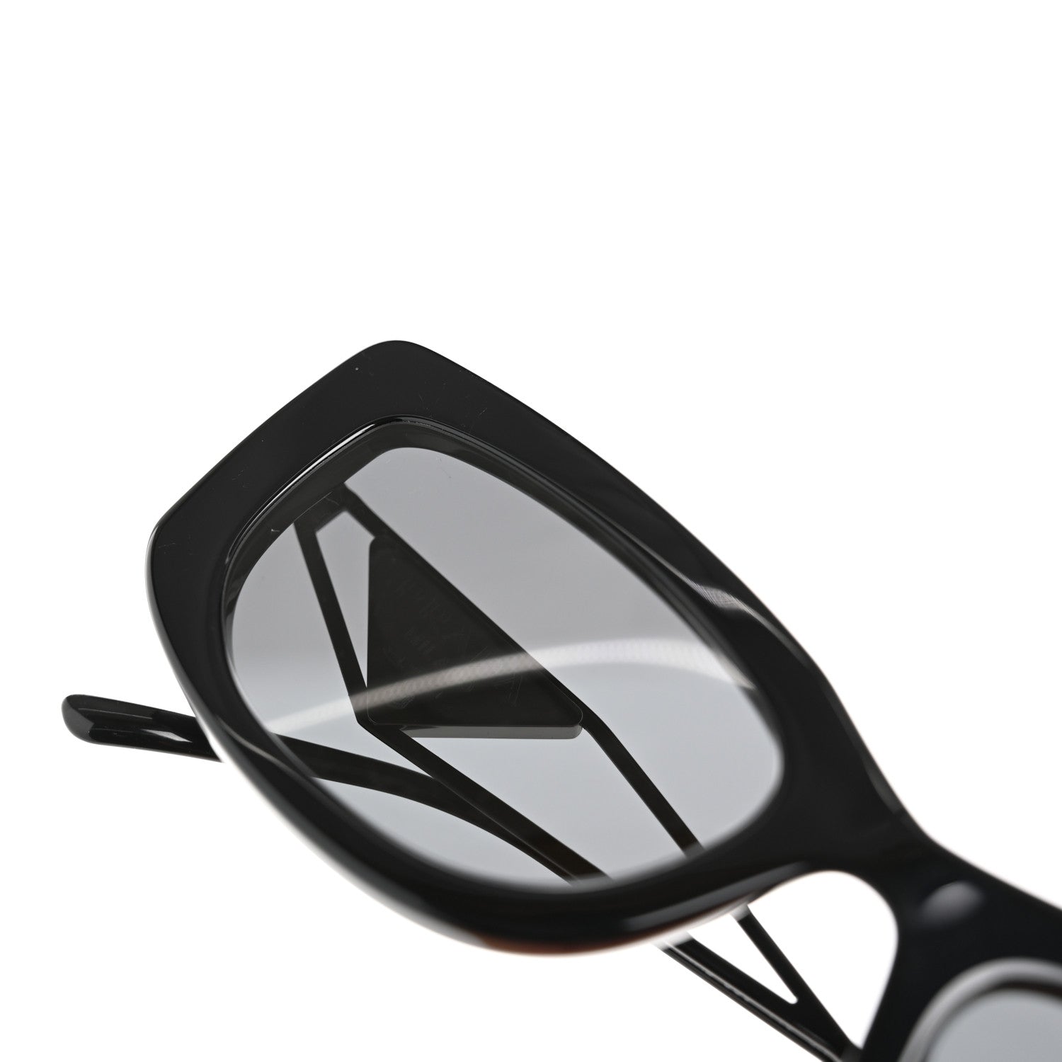 Prada Acetate Sunglasses SPR 14Y Black Slate Gray 8 of 9