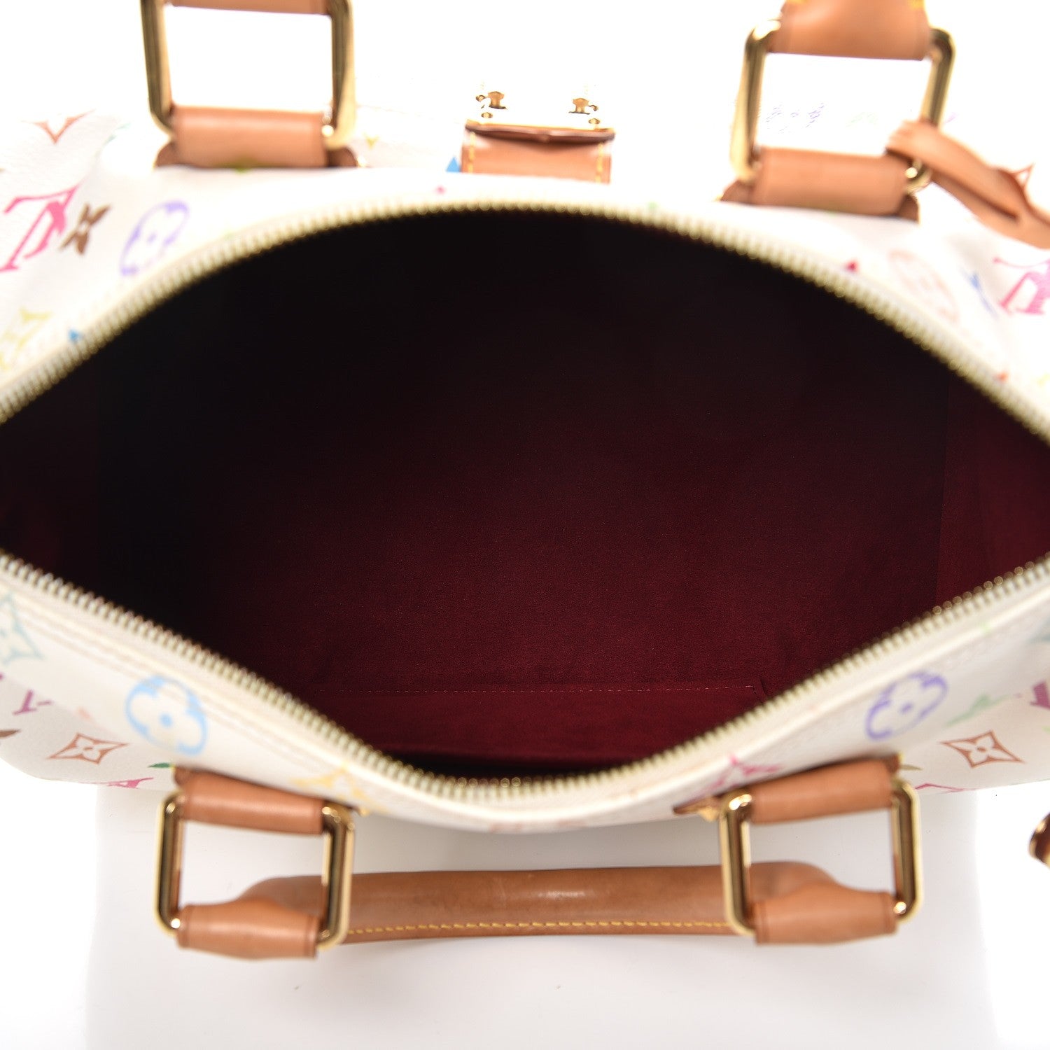 Louis Vuitton Monogram Multicolor Speedy 30 White 5 of 6