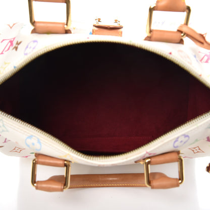 Louis Vuitton Monogram Multicolor Speedy 30 White 5 of 6