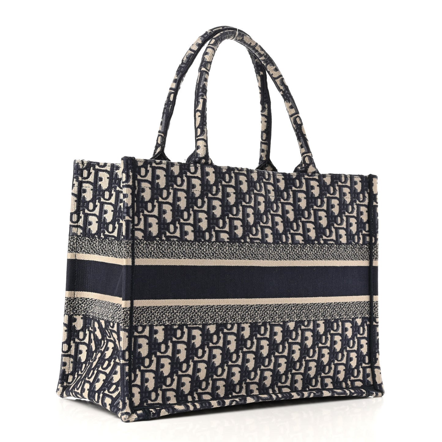 Oblique Medium Book Tote Blue Multicolor